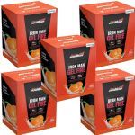 Kit 5X Iron Man Gel Fire - 10 Sach�s 30g Tangerina - New Millen