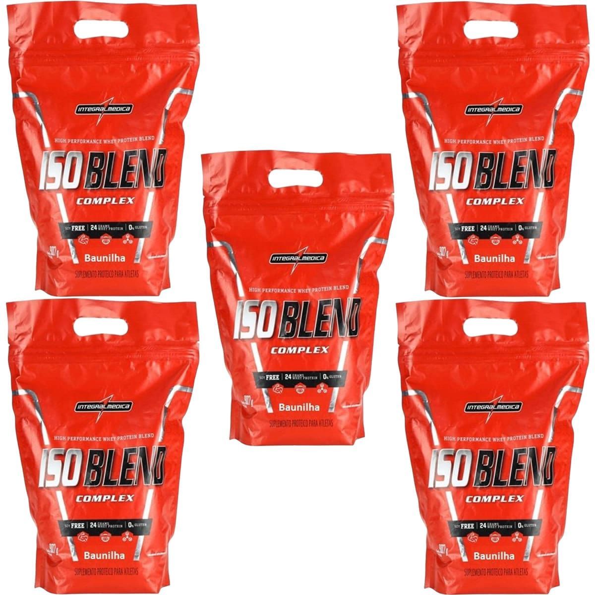 Kit 5X Iso Blend Complex - 907g Refil Baunilha - IntegralM�dica