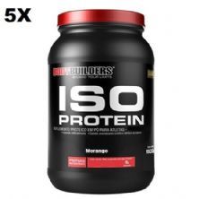 Kit 5X Iso Protein - 900g Morango - BodyBuilders