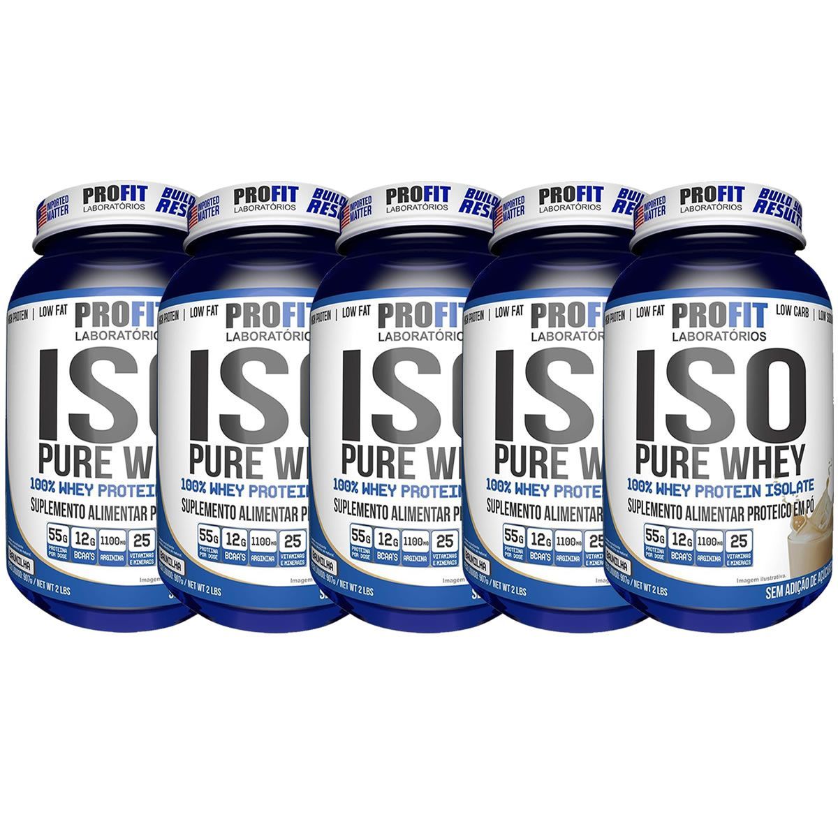 Kit 5X Iso Pure Whey - 907g Baunilha - ProFit