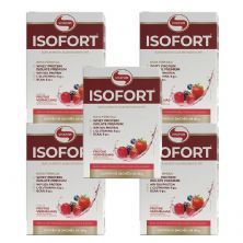 Kit 5X Isofort - 15 Sach�s 30g Frutas Vermelhas - Vitafor