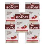 Kit 5X Isofort - 15 Sach�s 30g Frutas Vermelhas - Vitafor