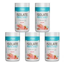 Kit 5X Isolate Prime Whey  - 900g Morango Natural - BodyAction
