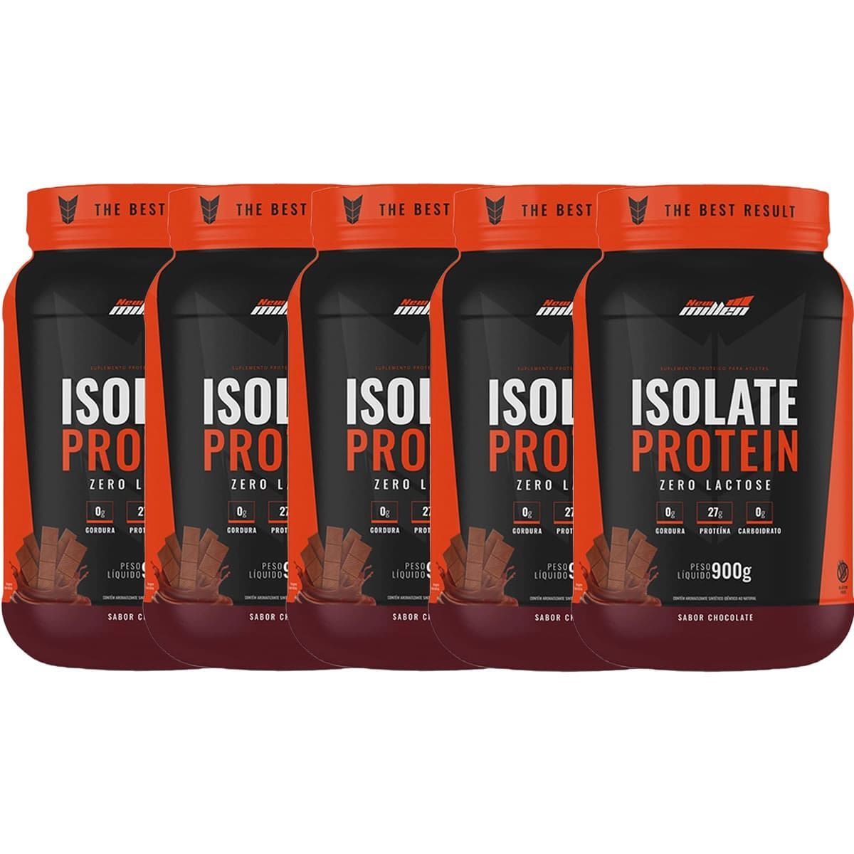 Kit 5X Isolate Protein - 900g Chocolate - New Millen