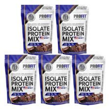 Kit 5X Isolate Protein Mix - 900g Refil Brownie de Chocolate - ProFit