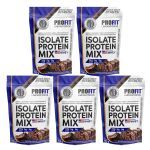 Kit 5X Isolate Protein Mix - 900g Refil Brownie de Chocolate - ProFit
