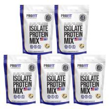 Kit 5X Isolate Protein Mix Refil - 1800g Baunilha - ProFit