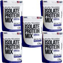 Kit 5X Isolate Protein Mix Refil Stand-Up - 1.800g Cookies e Cream - ProFit