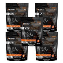Kit 5X Isotonic Active Hydration - 1000g Refil Morango com Maracuj� - Reidrat