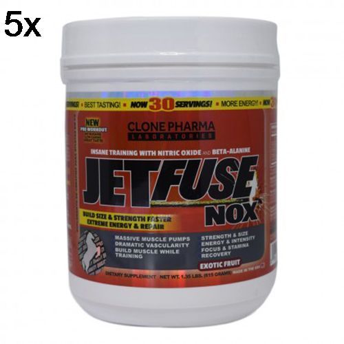 Kit 5X Jet Fuse Nox - 615g Exotic Fruit - Clone Pharma