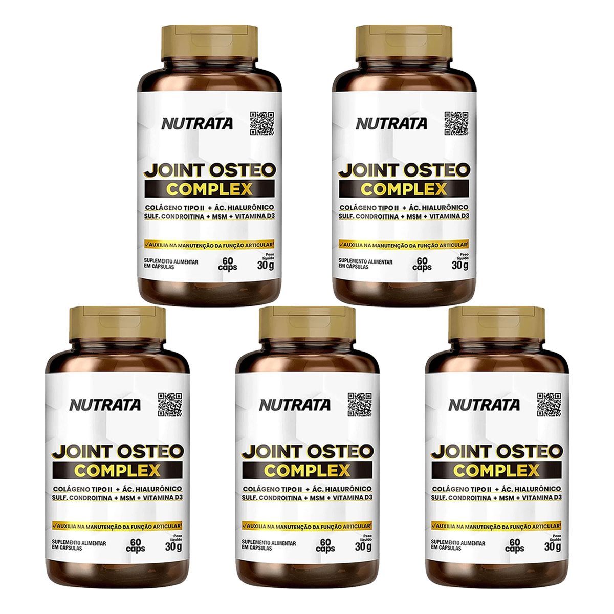 Kit 5X Joint Osteo Complex - 60 C�psulas - Nutrata