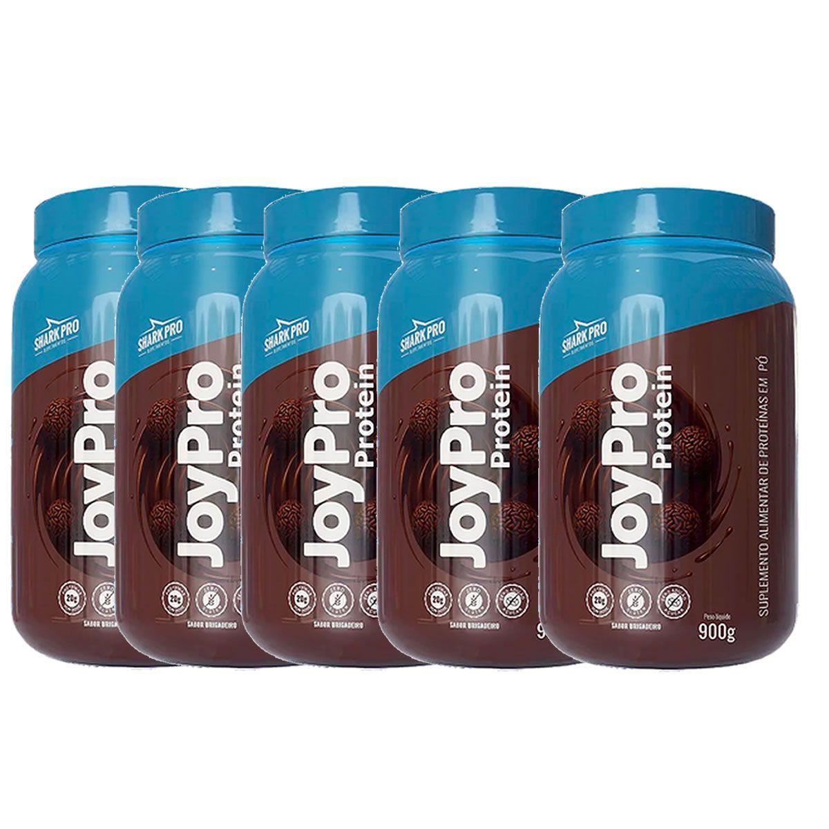 Kit 5X JoyPro Protein - 900g Brigadeiro - Shark pro