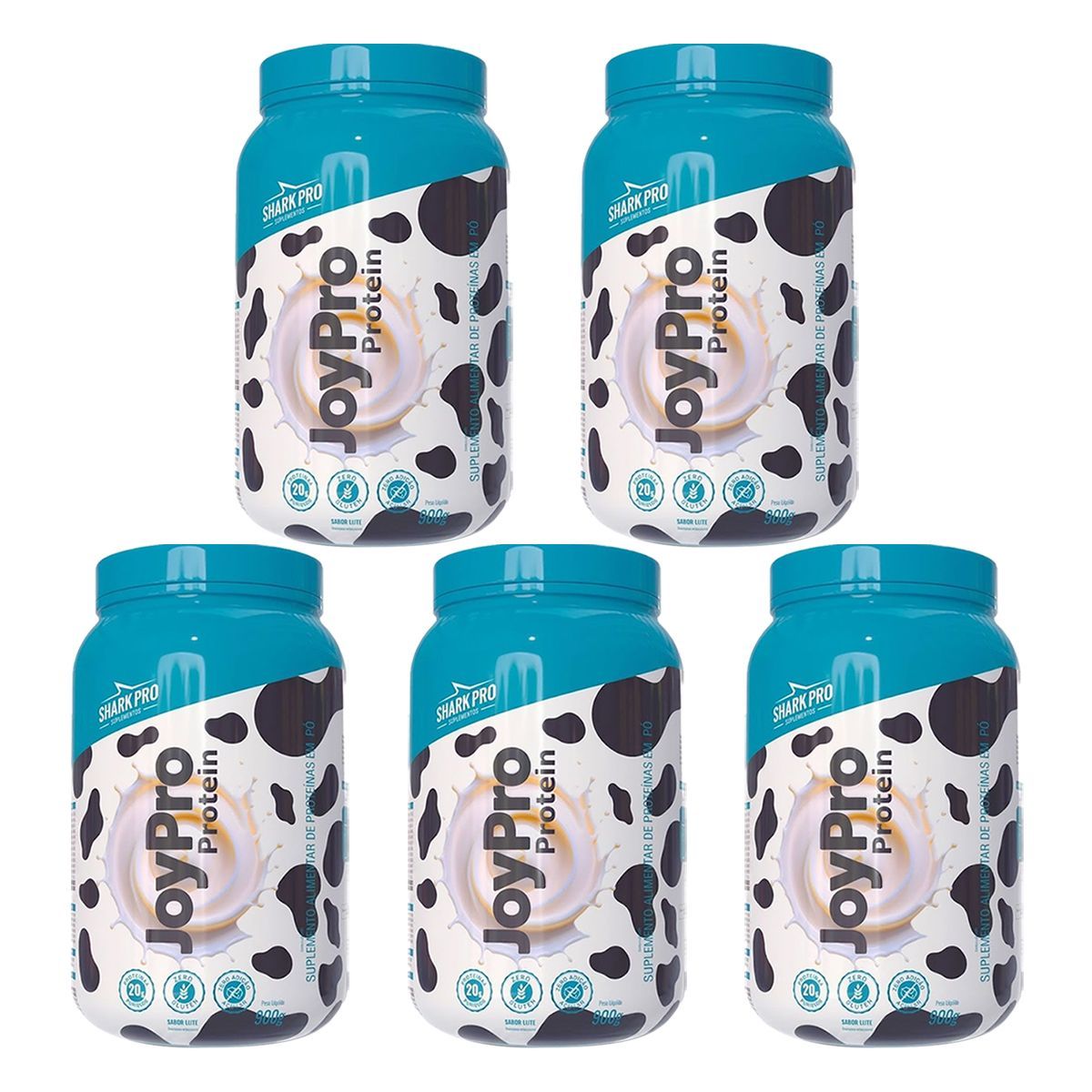 Kit 5X Joypro Protein - 900g Leite - Skark Pro