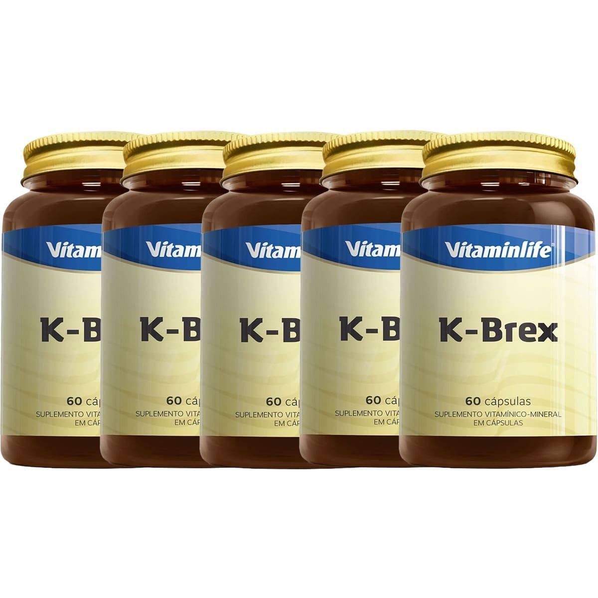 Kit 5X K-Brex - 60 Capsulas - VitaminLife