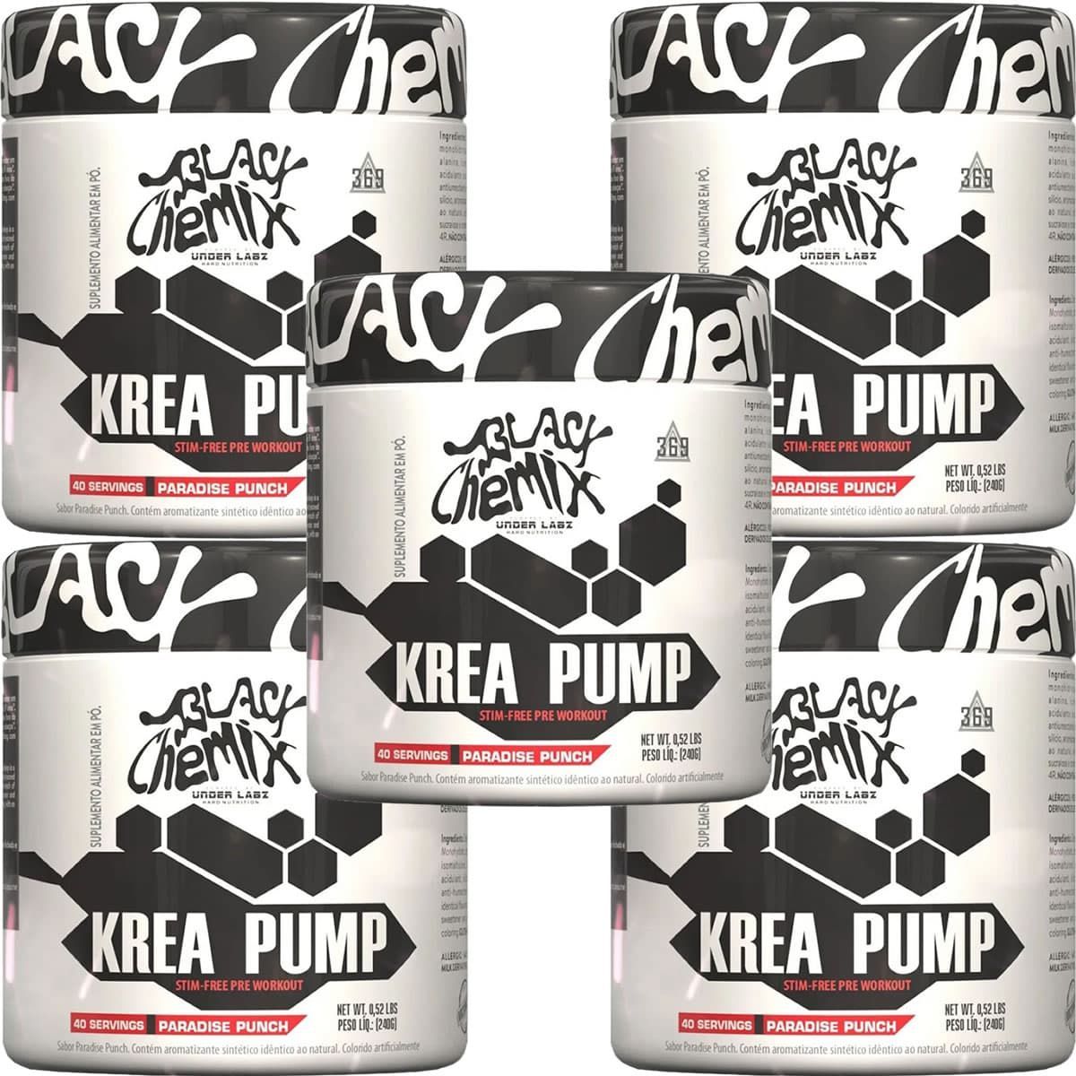 Kit 5X Krea Pump - 240g Paradise Punch - Under Labz