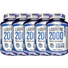 Kit 5X L-Carnitina 2000 + 250mcg Cromo - 60 Tabletes - ProFit
