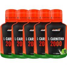 Kit 5X L-Carnitina 2000mg - 500ml Lim�o - New millen