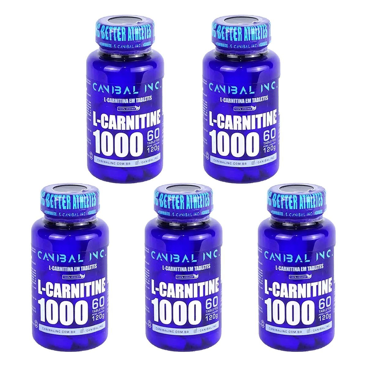 Kit 5X L-carnitina - 60 Tablets - Canibal