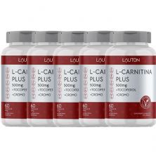 Kit 5X L-Carnitina Plus - 60 C�psulas - Lauton Nutrition
