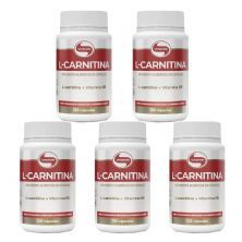 Kit 5X L-Carnitina + Vitamina B6 - 120 C�psulas - Vitafor