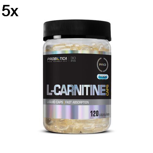 Kit 5X L-Carnitine  - 120 C�psulas - Probi�tica