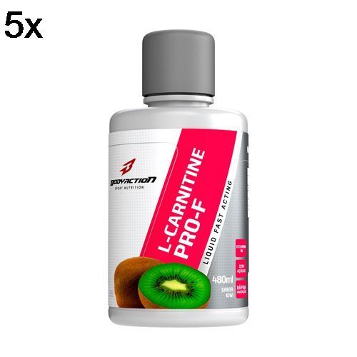 Kit 5X L-Carnitine Pure 2000 Pro-F - 480ml Kiwi - BodyAction