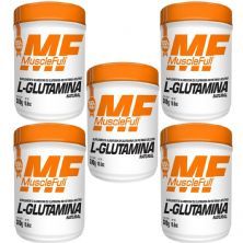 Kit 5X L-Glutamina - 300g Natural - MuscleFull