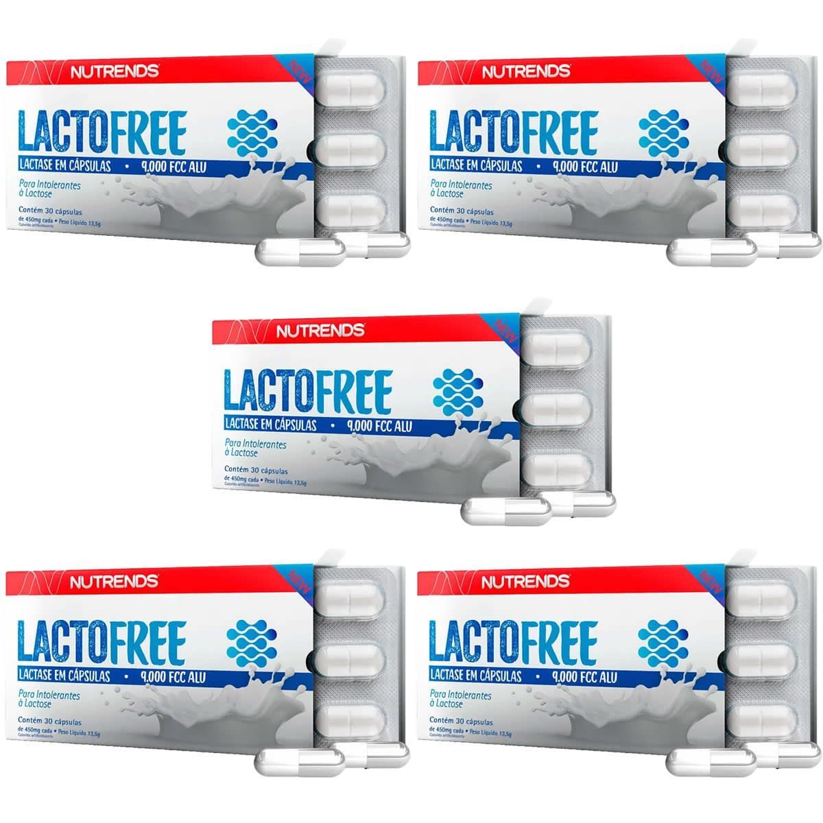 Kit 5X LactoFree - 30 C�psulas - Nutrends