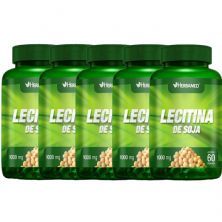 Kit 5X Lecitina de Soja 1000mg 60 C�psulas - Herbamed