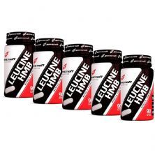 Kit 5X Leucine HMB P�s Treino - 90 C�psulas - BodyAction