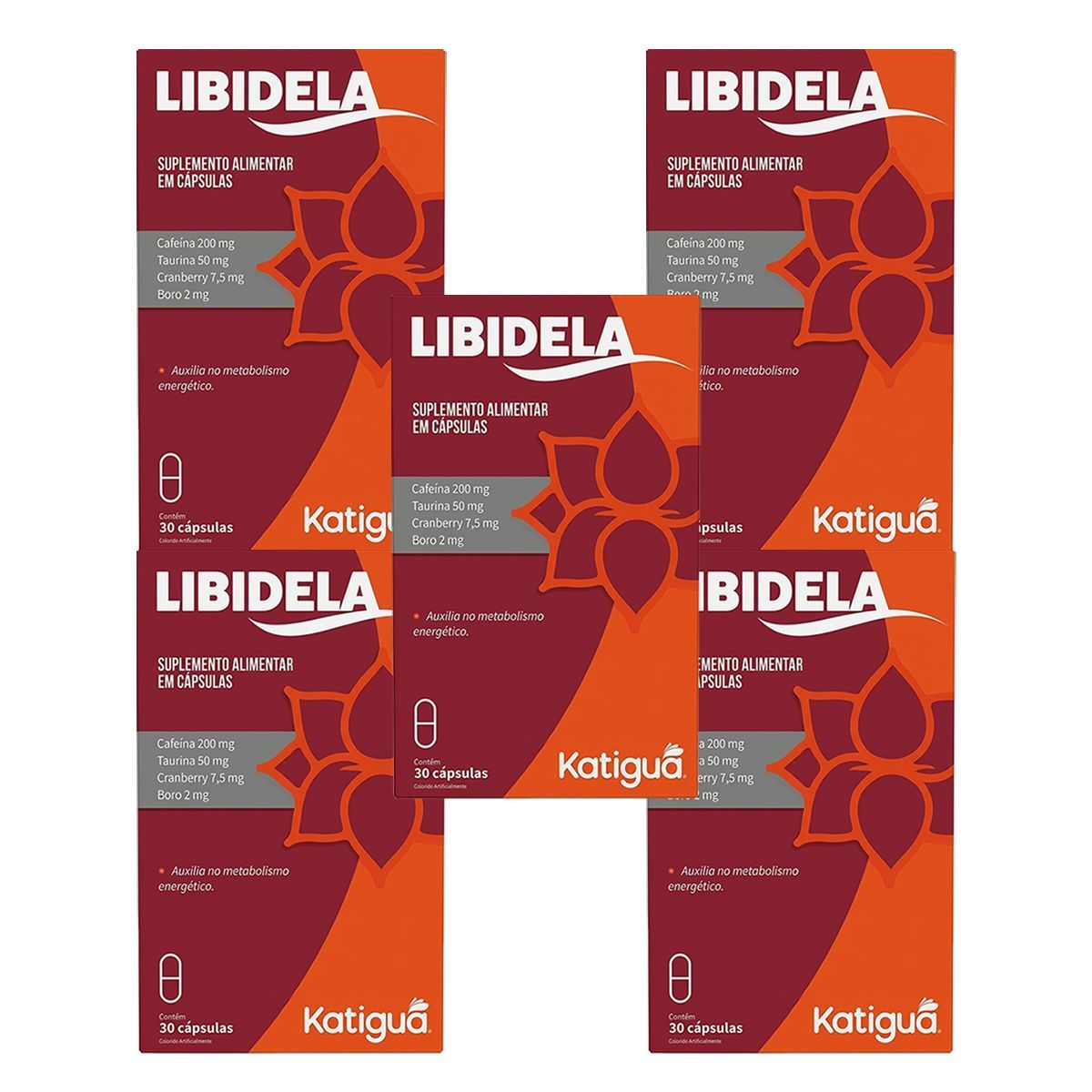 Kit 5X Libidela - 30 C�psulas - Katigu�