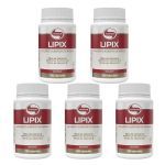 Kit 5X Lipix �leo de C�rtamo - 120 C�psulas - Vitafor