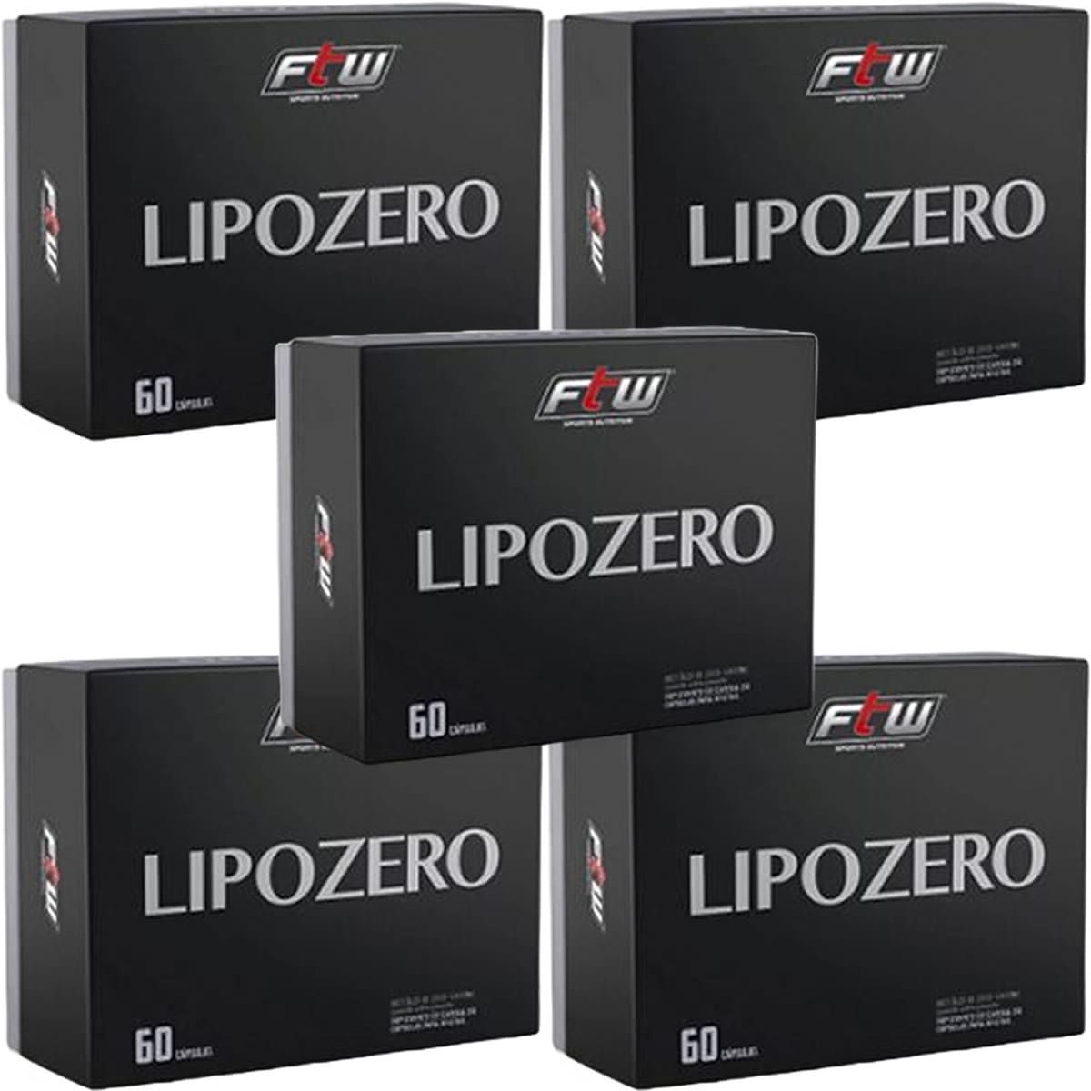 Kit 5X Lipo Zero - 60 C�psulas - FTW