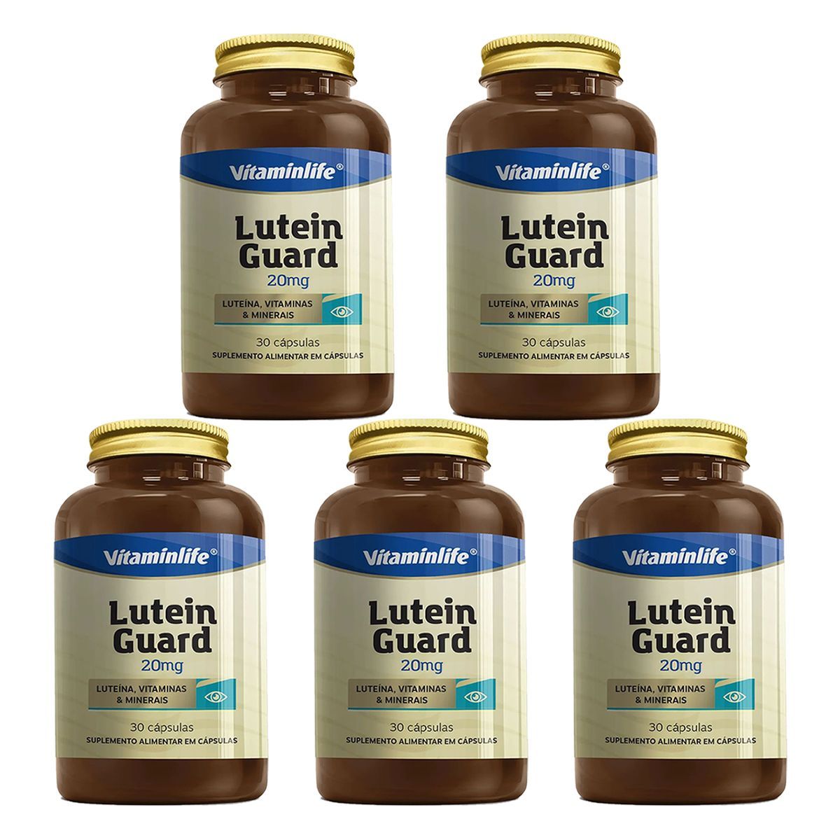 Kit 5X Lutein Guard - 20mg 30 C�psulas - Vitaminlife