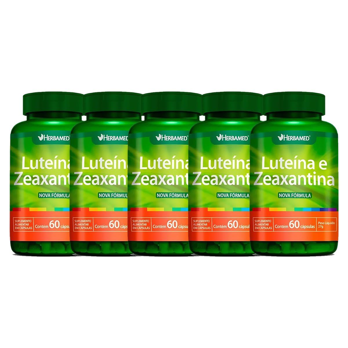 Kit 5X Luteina + Zeaxantina - 60 C�psulas - Herbamed
