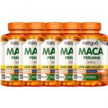Kit 5X Maca Peruana - 120 C�psulas - Katigu�