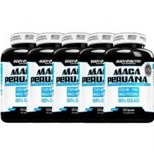 Kit 5X Maca Peruana- 150 C�psulas - Body Nutry