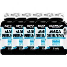 Kit 5X Maca Peruana - 60 C�psulas - Body Nutry