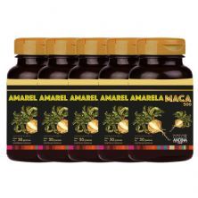 Kit 5X Maca Peruana - 60 C�psulas - Color Andina