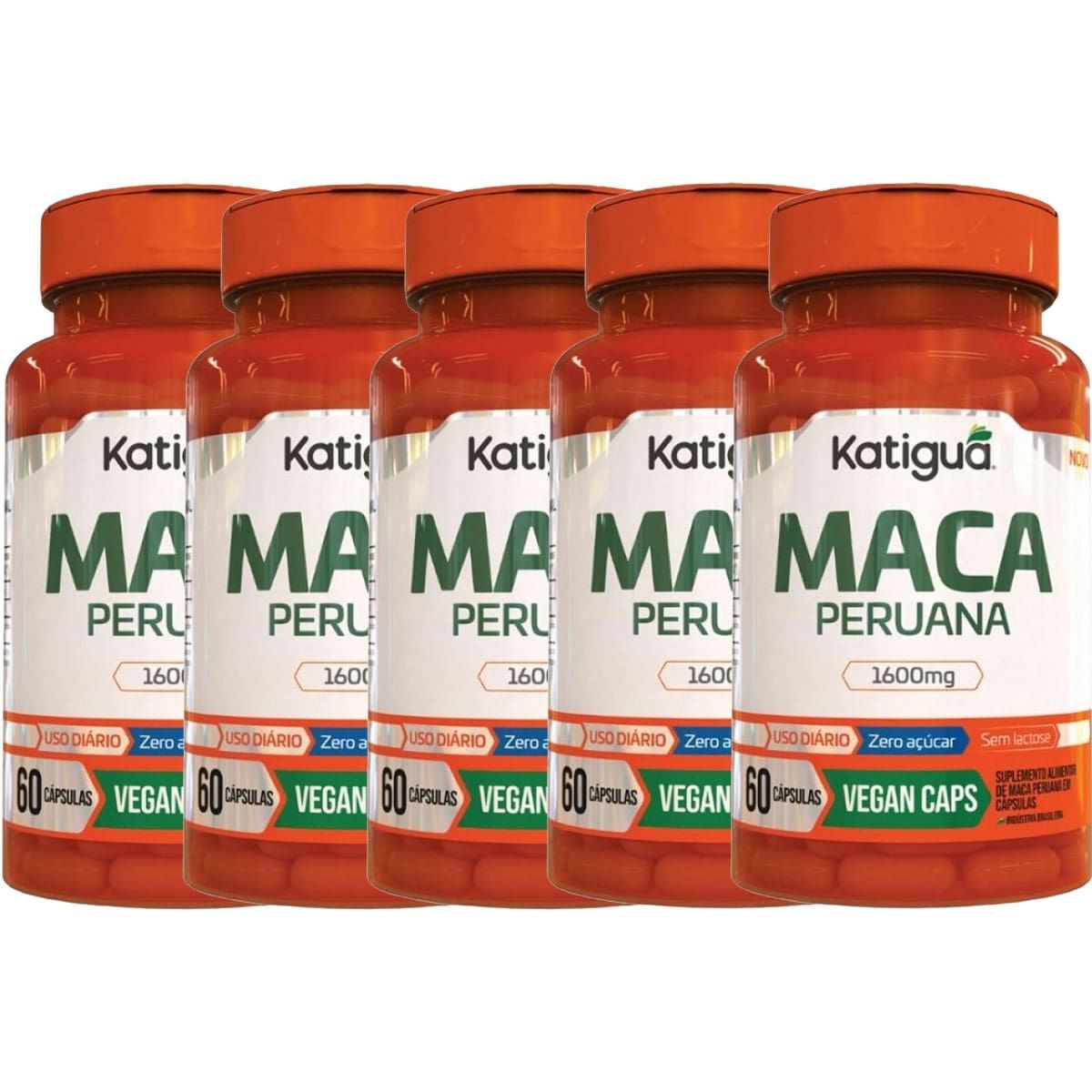 Kit 5X Maca Peruana - 60 C�psulas - Katigu�