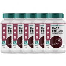 Kit 5X Maca Peruana com Vitamina A, C e Zinco - 60 Comprimidos - Nutralin