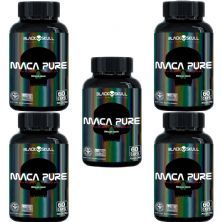 Kit 5X Maca Pure - 60 C�psulas - Black Skull