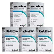 Kit 5X Magn�sio 5 Dose M�xima - 60 C�psulas - Katigu�
