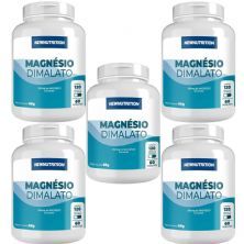 Kit 5X Magn�sio Dimalato - 120 C�psulas - NewNutrition