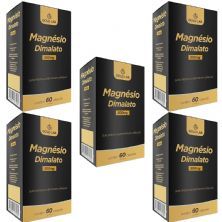 Kit 5X Magn�sio Dimalato - 60 C�psulas - Gold Lab