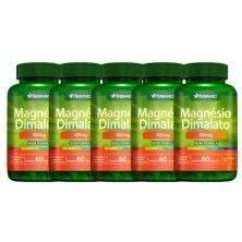 Kit 5X Magn�sio Dimalato - 60 C�psulas - Herbamed