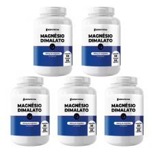Kit 5X Magn�sio Dimalato - 60 C�psulas - NewNutrition