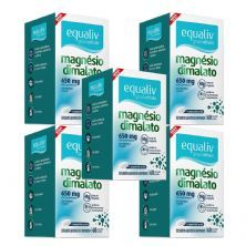 Kit 5X Magn�sio Dimalato - 60 Comprimidos - Equaliv