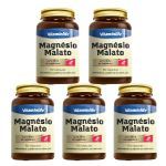 Kit 5X Magn�sio Malato - 60 C�psulas - VitaminLife