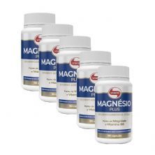 Kit 5X Magn�sio Plus - 90 C�psulas - Vitafor